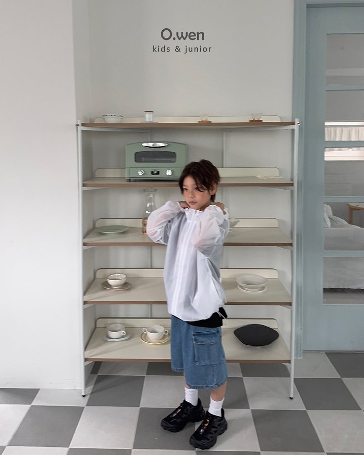 O Wen - Korean Children Fashion - #littlefashionista - Pocket Bermuda Denim Pants - 7