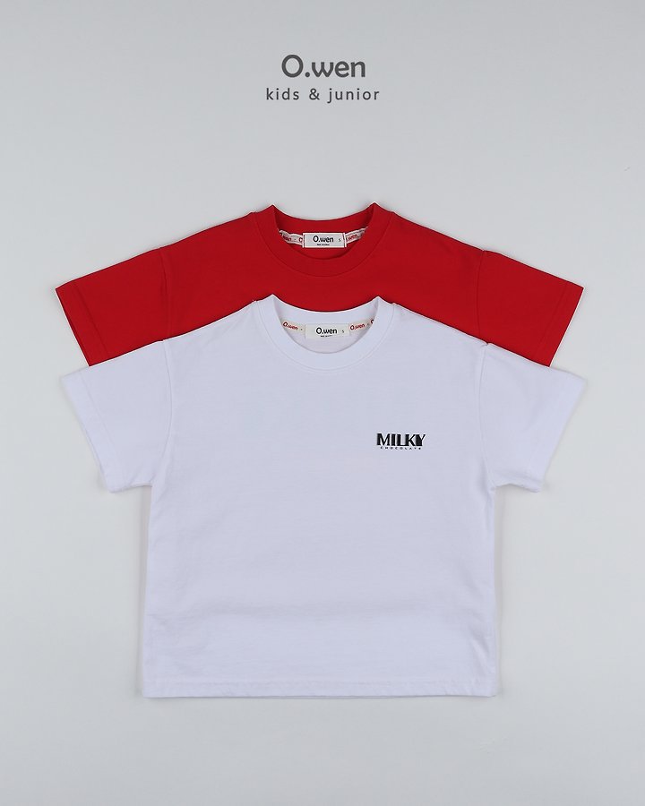 O Wen - Korean Children Fashion - #magicofchildhood - Milky Short Sleeve Tee - 12