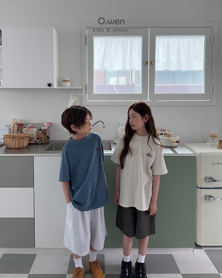 O Wen - Korean Children Fashion - #magicofchildhood - Camping Pigment Short Sleeve Tee