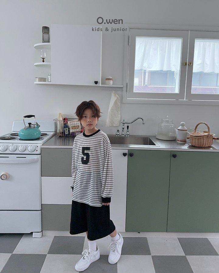 O Wen - Korean Children Fashion - #minifashionista - Curve Line Bermuda Pants - 6