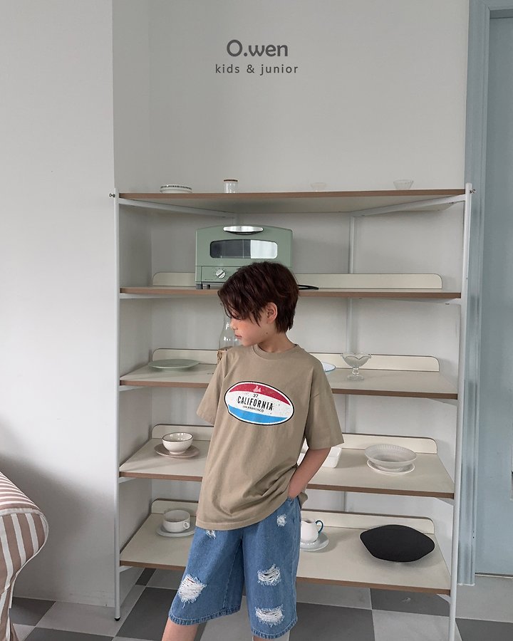 O Wen - Korean Children Fashion - #magicofchildhood - California Short Sleeve Tee - 4