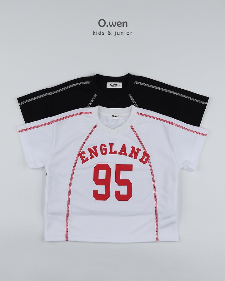 O Wen - Korean Children Fashion - #prettylittlegirls - England V-Neck Short Sleeve Tee - 12