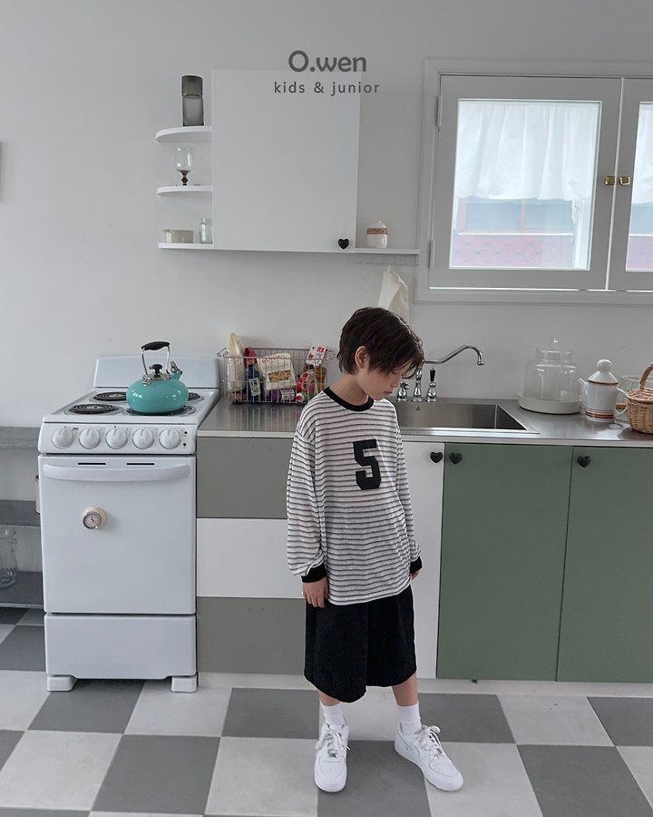 O Wen - Korean Children Fashion - #prettylittlegirls - Curve Line Bermuda Pants - 7