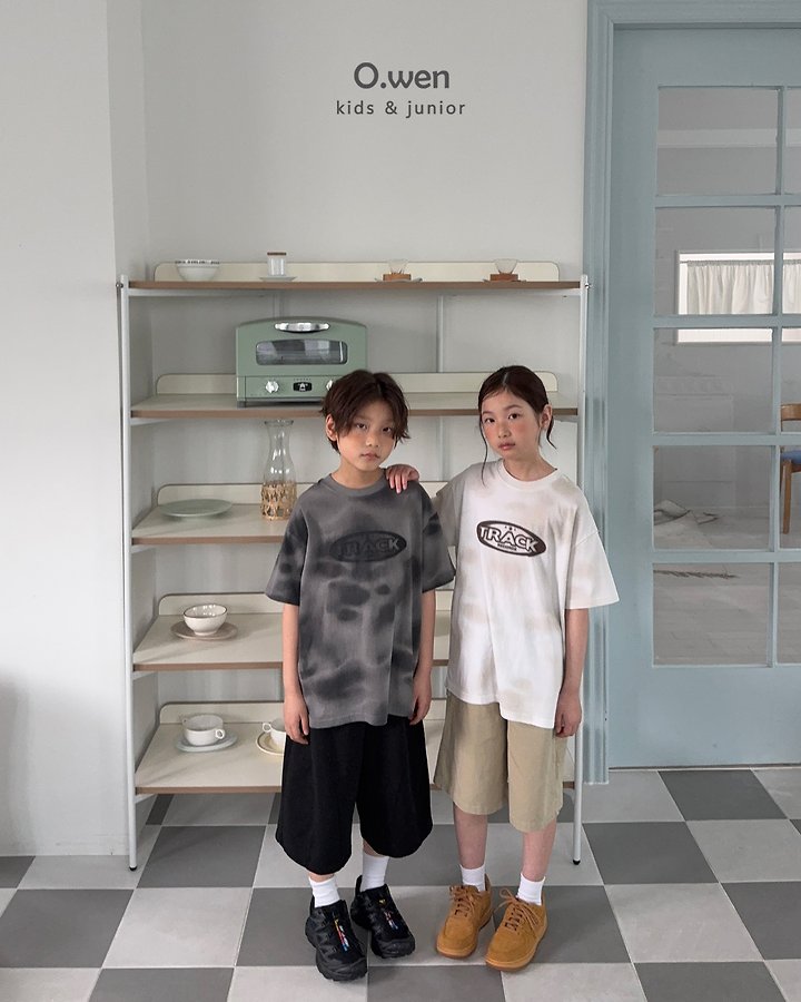 O Wen - Korean Children Fashion - #prettylittlegirls - Track Washing Short Sleeve Tee