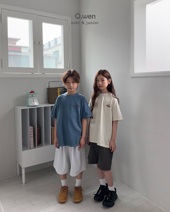 O Wen - Korean Children Fashion - #prettylittlegirls - Camping Pigment Short Sleeve Tee - 3