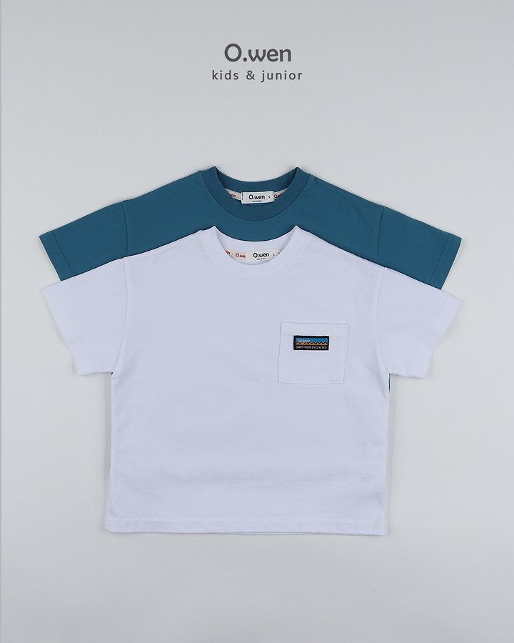 O Wen - Korean Children Fashion - #todddlerfashion - Pocket Short Sleeve Tee - 12