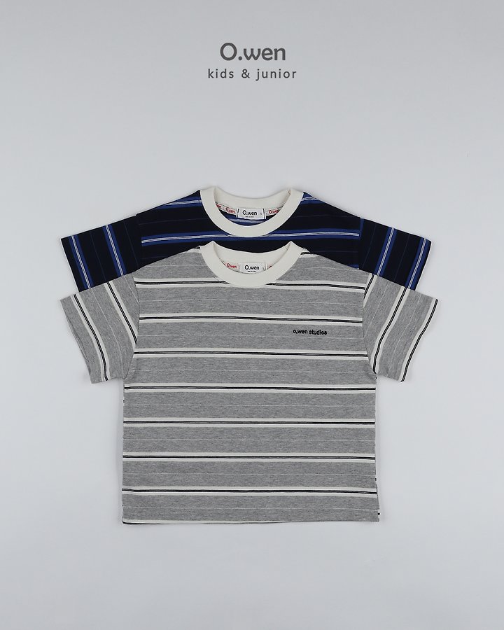 O Wen - Korean Children Fashion - #toddlerclothing - Studio Stripe Tee - 12