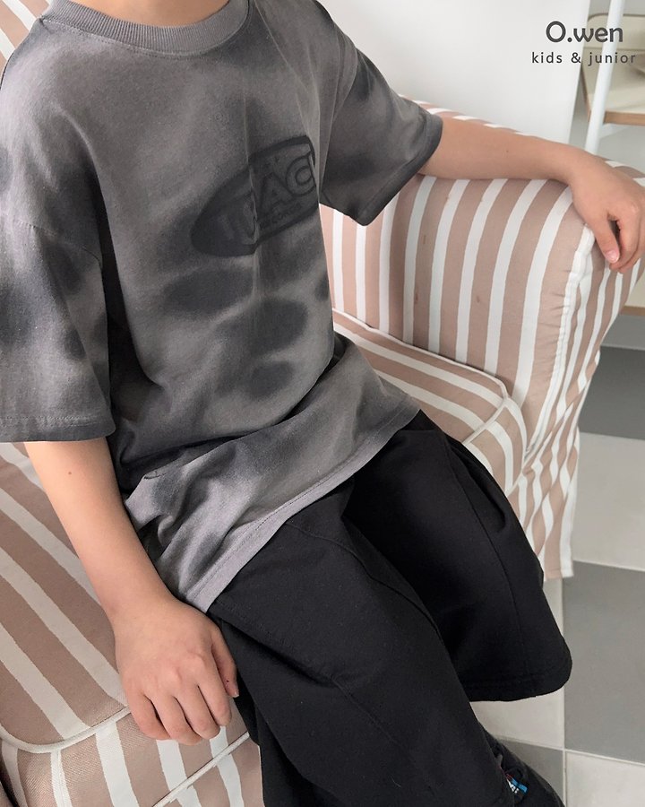O Wen - Korean Children Fashion - #toddlerclothing - Track Washing Short Sleeve Tee - 3