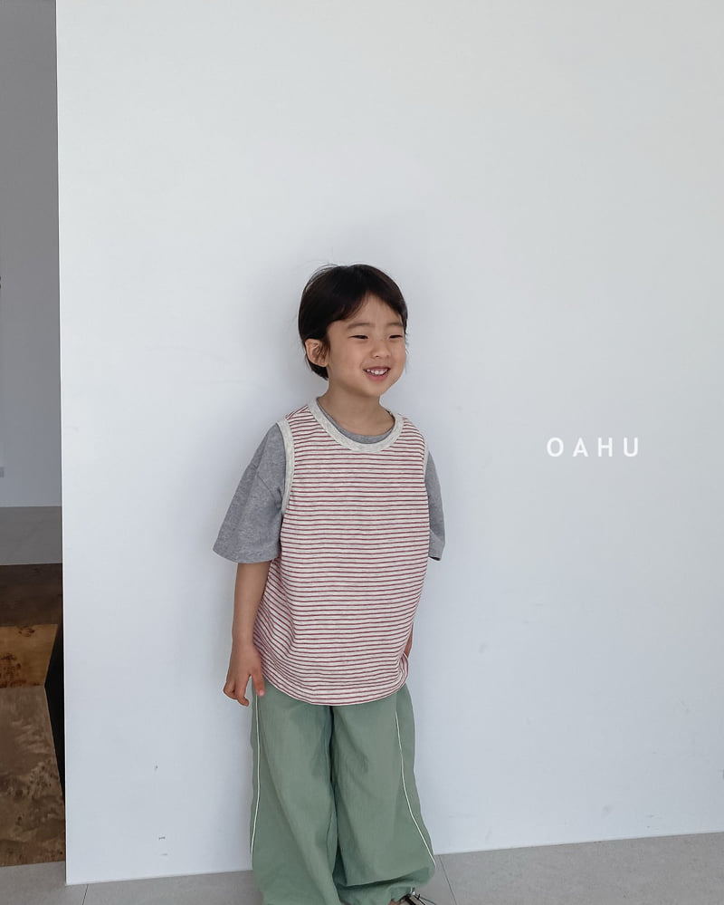 O'Ahu - Korean Children Fashion - #Kfashion4kids - Kid Stripe Sleeveless - 8