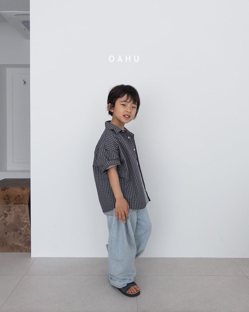 O'Ahu - Korean Children Fashion - #Kfashion4kids - Sheer Check Shirt - 7