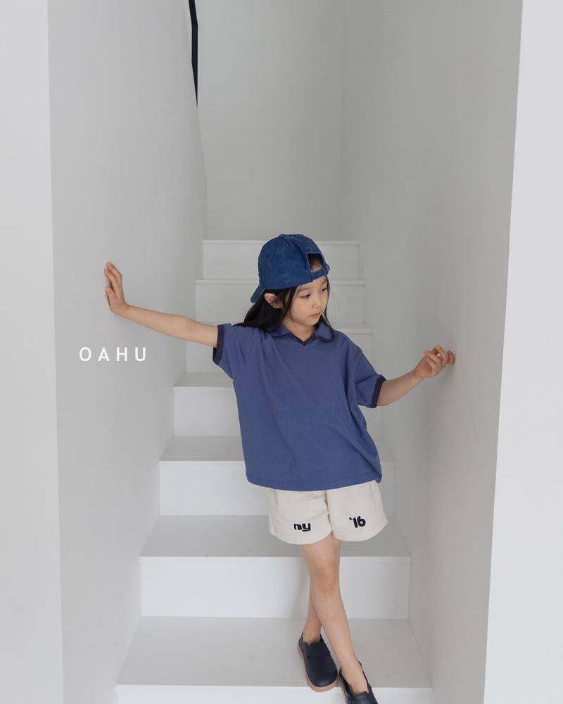 O'Ahu - Korean Children Fashion - #Kfashion4kids - Brick Collar Tee - 5