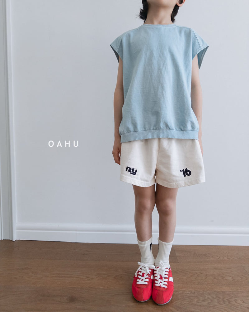 O'Ahu - Korean Children Fashion - #childofig - NY Embroidery Shorts - 3