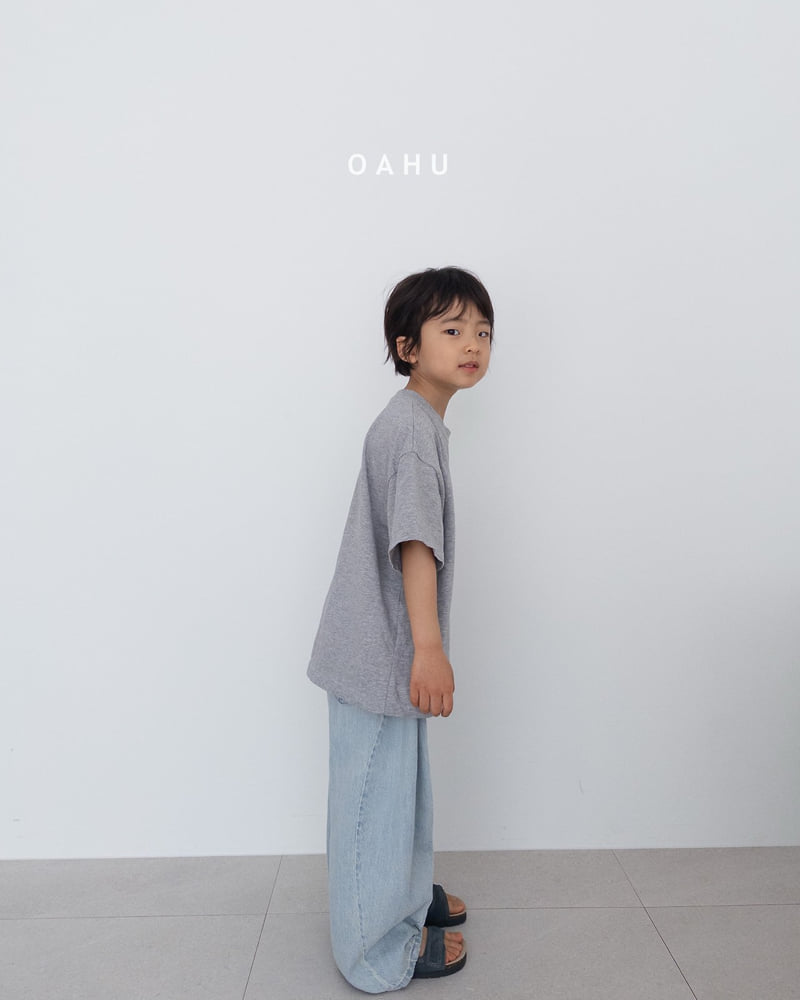 O'Ahu - Korean Children Fashion - #prettylittlegirls - Low Curve Denim Pants - 4