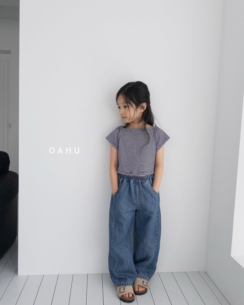 O'Ahu - Korean Children Fashion - #childofig - Boat Neck Ribbed Tee - 4