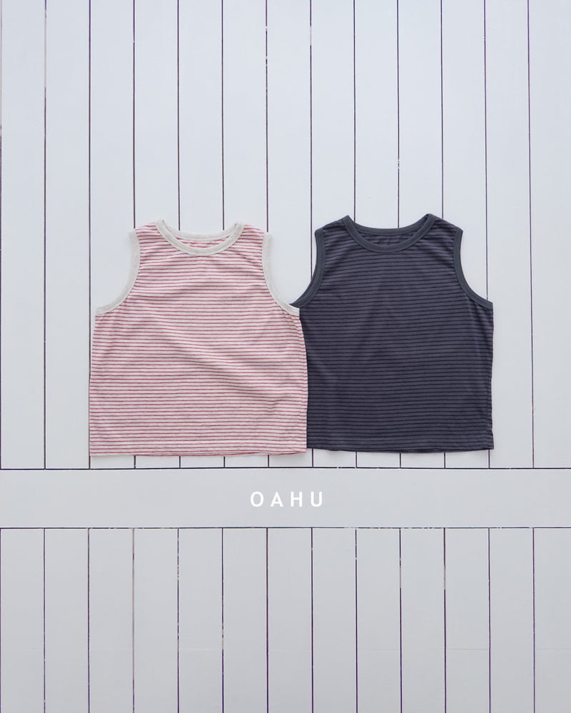 O'Ahu - Korean Children Fashion - #childrensboutique - Kid Stripe Sleeveless