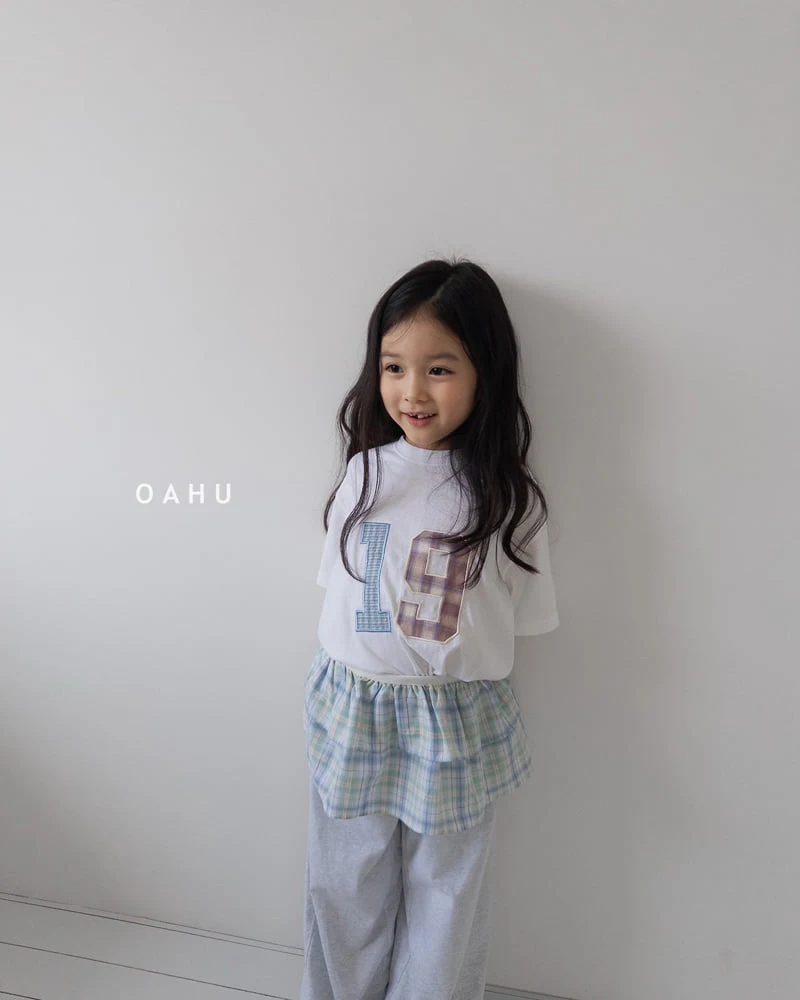 O'Ahu - Korean Children Fashion - #designkidswear - Check Patch Tee - 3