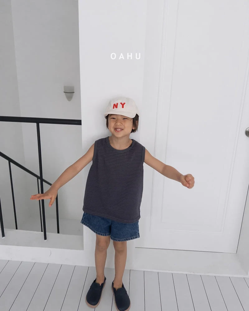 O'Ahu - Korean Children Fashion - #designkidswear - Kid Stripe Sleeveless - 2
