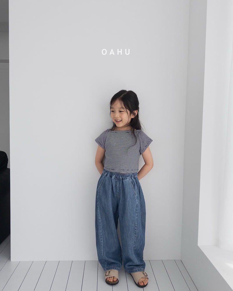 O'Ahu - Korean Children Fashion - #discoveringself - Boat Neck Ribbed Tee - 7