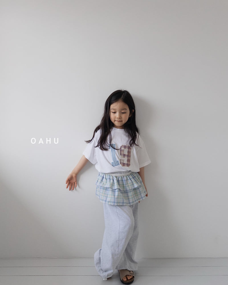 O'Ahu - Korean Children Fashion - #fashionkids - Check Patch Tee - 5