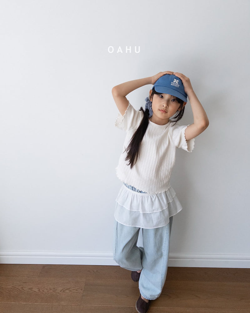 O'Ahu - Korean Children Fashion - #discoveringself - Eyelet Valerie Tee - 4