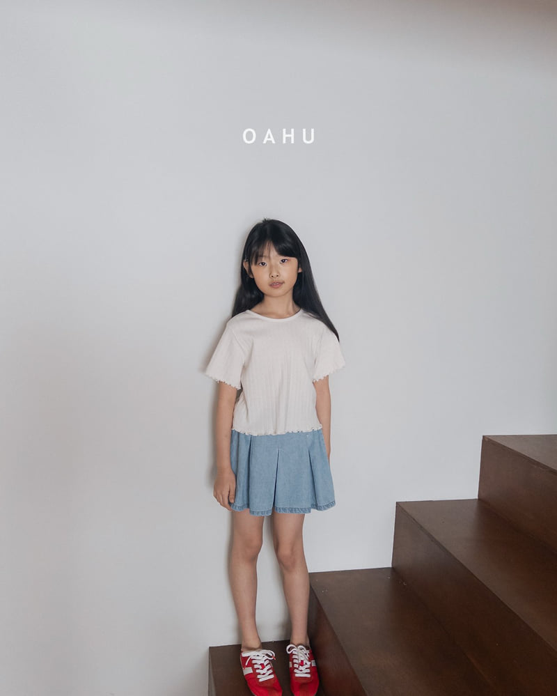 O'Ahu - Korean Children Fashion - #fashionkids - Phoebe Denim Shorts - 2