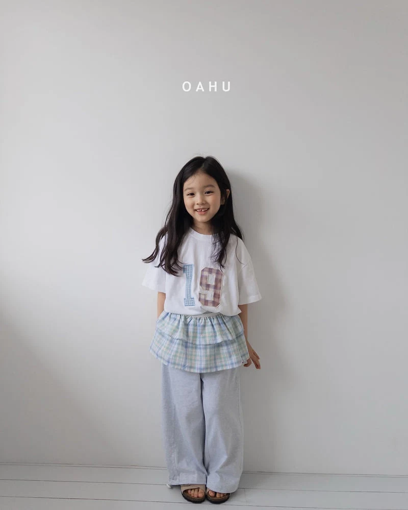 O'Ahu - Korean Children Fashion - #kidsshorts - Check Patch Tee - 6