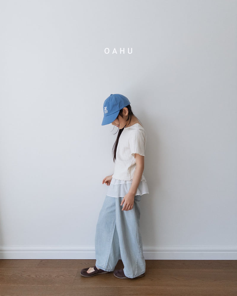 O'Ahu - Korean Children Fashion - #kidsshorts - Eyelet Valerie Tee - 5