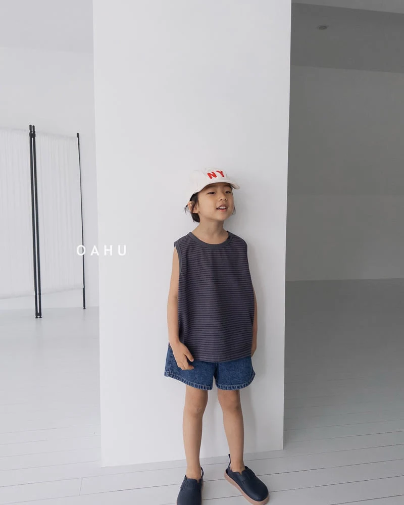O'Ahu - Korean Children Fashion - #kidsshorts - Kid Stripe Sleeveless - 5