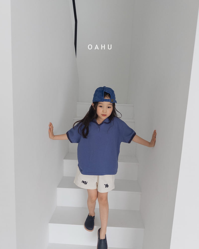 O'Ahu - Korean Children Fashion - #kidsstore - Brick Collar Tee - 4