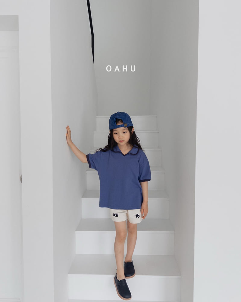 O'Ahu - Korean Children Fashion - #littlefashionista - Brick Collar Tee - 6