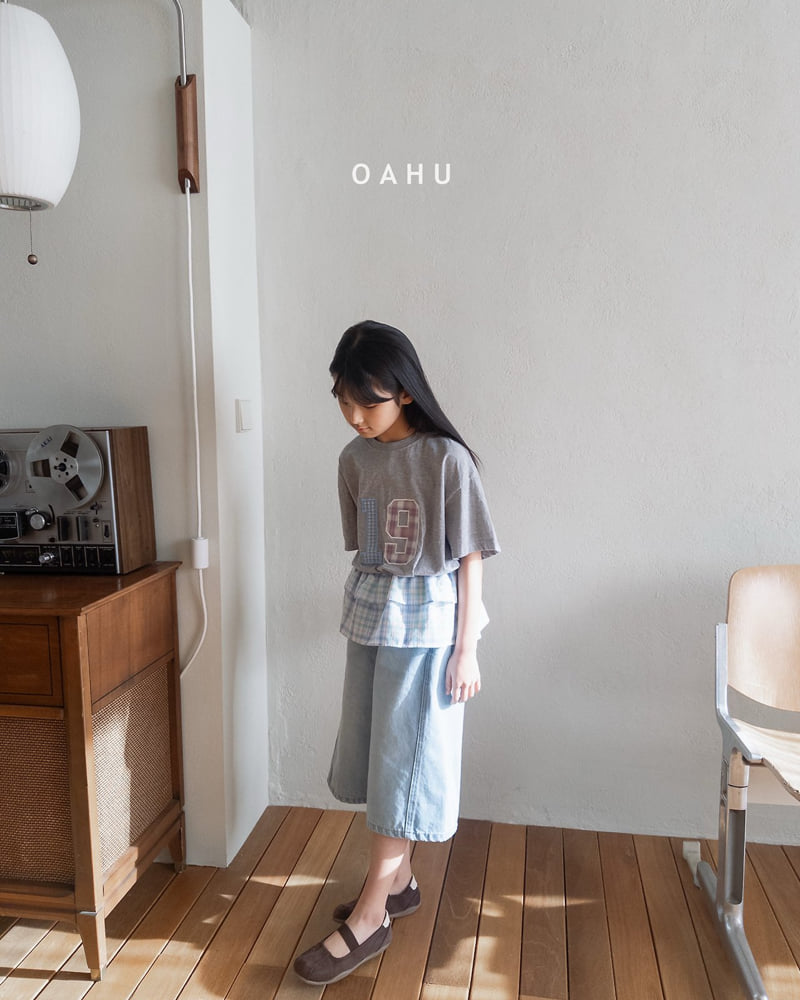 O'Ahu - Korean Children Fashion - #minifashionista - Check Patch Tee - 12