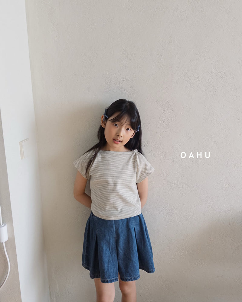 O'Ahu - Korean Children Fashion - #prettylittlegirls - Phoebe Denim Shorts - 10