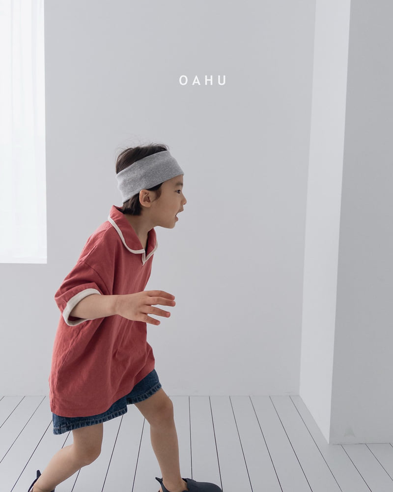 O'Ahu - Korean Children Fashion - #prettylittlegirls - Brick Collar Tee - 9