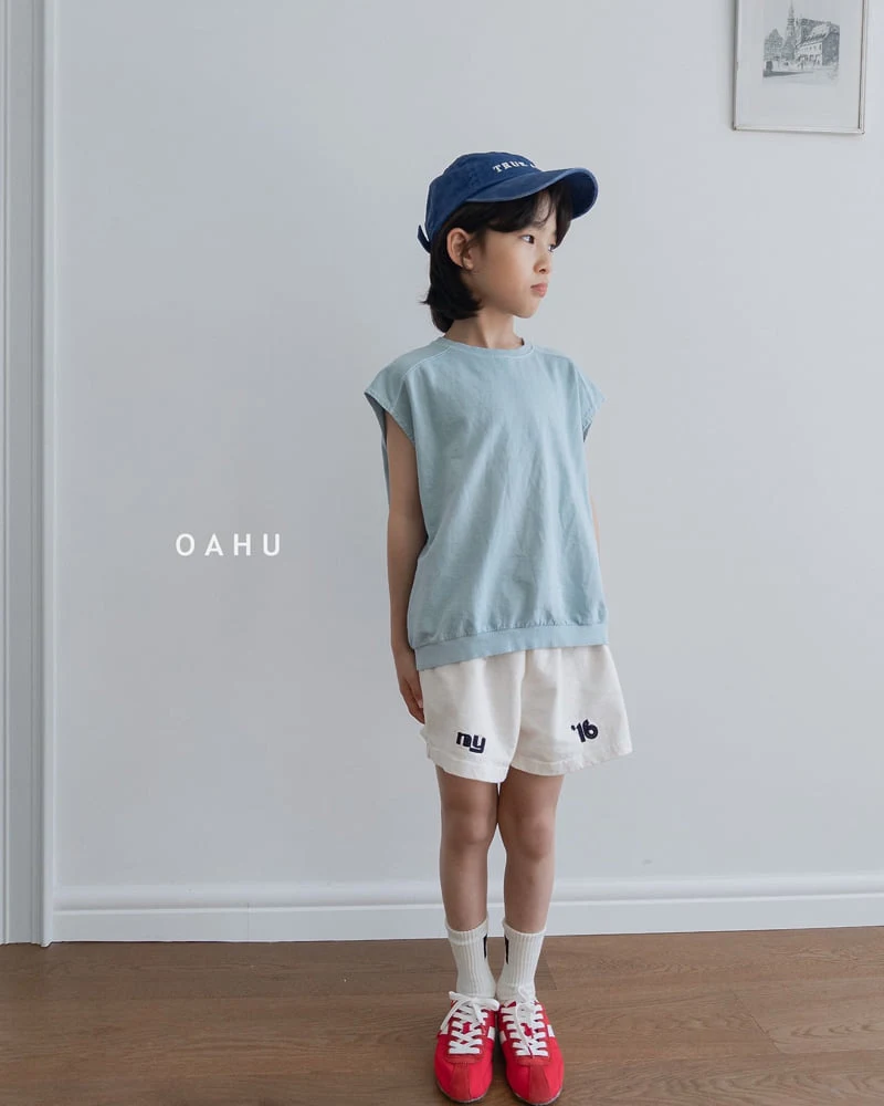 O'Ahu - Korean Children Fashion - #stylishchildhood - NY Embroidery Shorts - 2