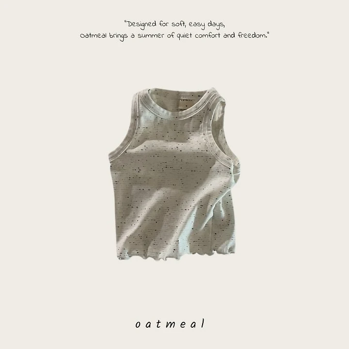 Oatmeal - Korean Children Fashion - #Kfashion4kids - Michelle Sleeveless - 3