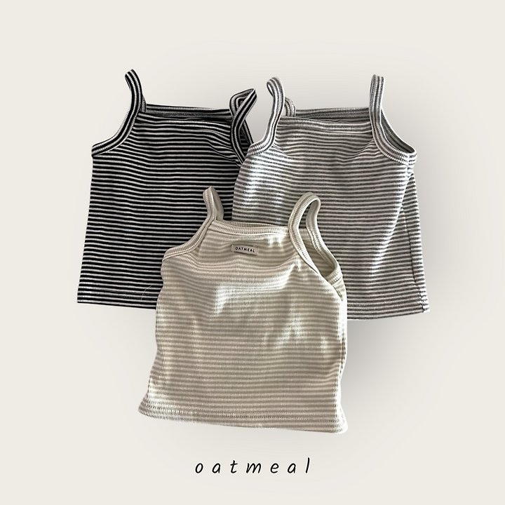 Oatmeal - Korean Children Fashion - #Kfashion4kids - Bear Style Sleeveless