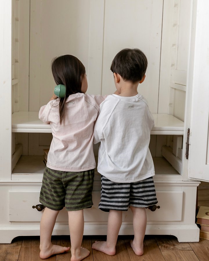 Oatmeal - Korean Children Fashion - #Kfashion4kids - Emblem Raglan Tee - 7