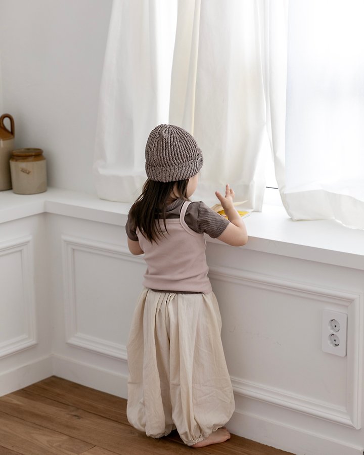 Oatmeal - Korean Children Fashion - #childofig - Bear Sleeveless - 8