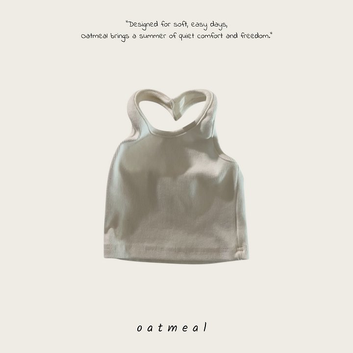 Oatmeal - Korean Children Fashion - #prettylittlegirls - Jexy Sleeveless - 4