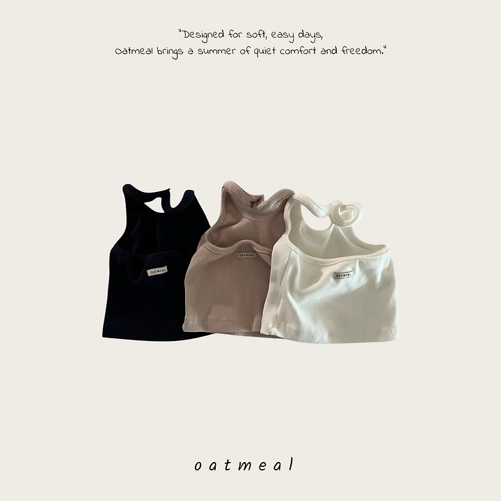 Oatmeal - Korean Children Fashion - #childofig - Jexy Sleeveless - 5