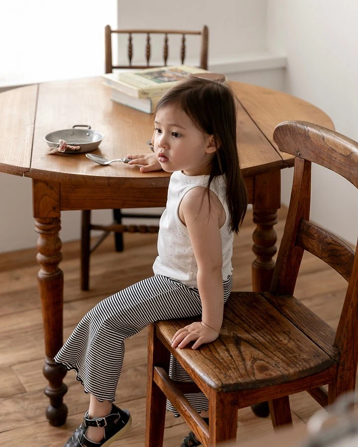 Oatmeal - Korean Children Fashion - #childrensboutique - Michelle Sleeveless - 10
