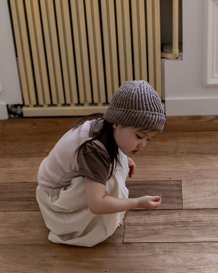 Oatmeal - Korean Children Fashion - #childrensboutique - Bear Sleeveless - 9