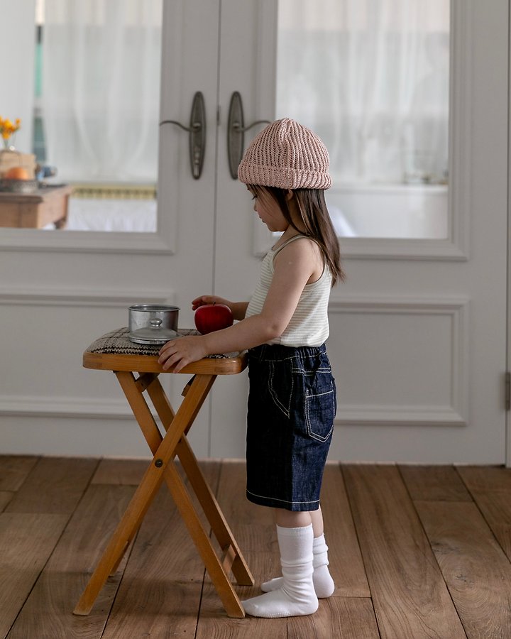 Oatmeal - Korean Children Fashion - #childrensboutique - Bear Style Sleeveless - 8
