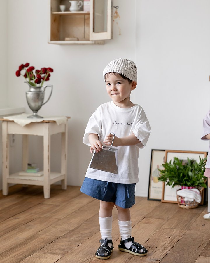 Oatmeal - Korean Children Fashion - #childrensboutique - Basic Shorts - 8
