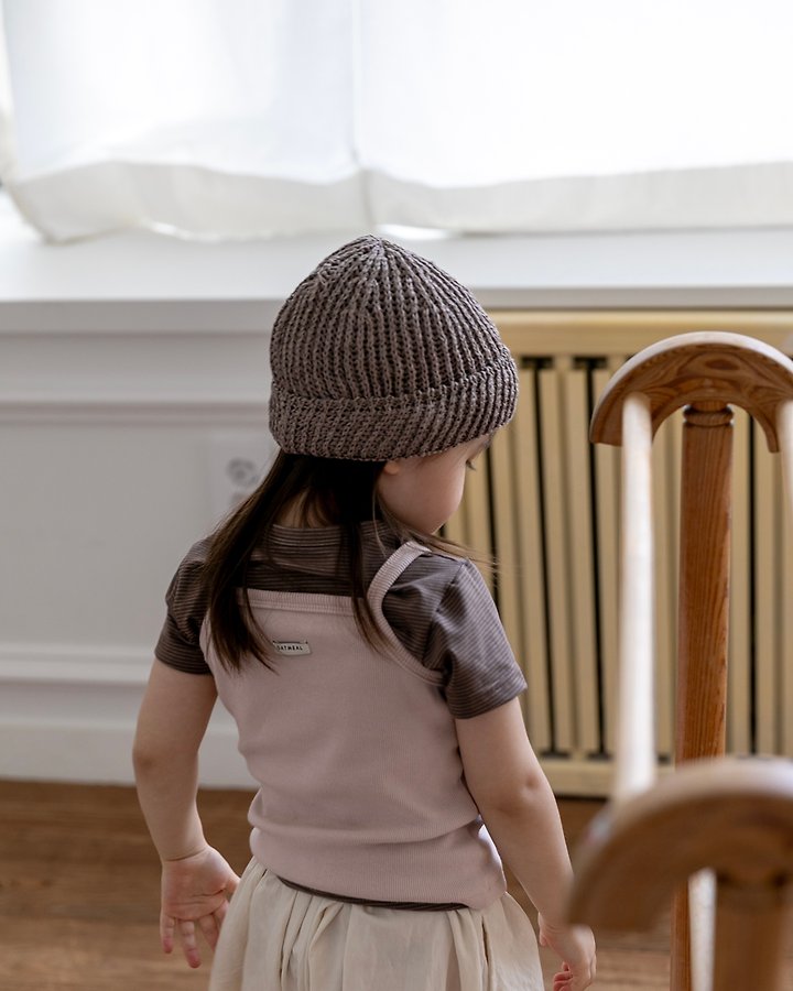Oatmeal - Korean Children Fashion - #designkidswear - Bear Sleeveless - 10