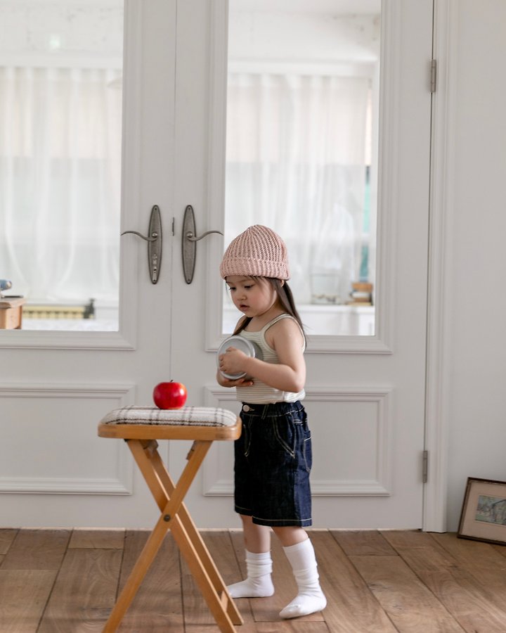 Oatmeal - Korean Children Fashion - #designkidswear - Bear Style Sleeveless - 9