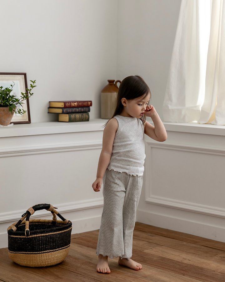 Oatmeal - Korean Children Fashion - #designkidswear - Reina Bootcut Pants - 7