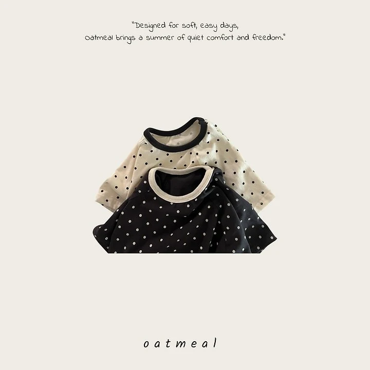 Oatmeal - Korean Children Fashion - #discoveringself - Bubble Raglan Tee - 6