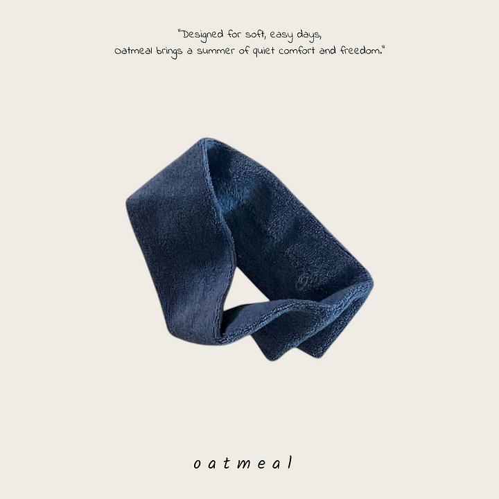 Oatmeal - Korean Children Fashion - #discoveringself - Towel Hairband - 2