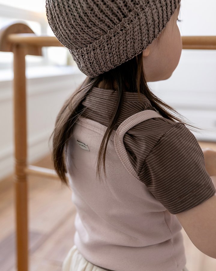 Oatmeal - Korean Children Fashion - #fashionkids - Bear Sleeveless - 12